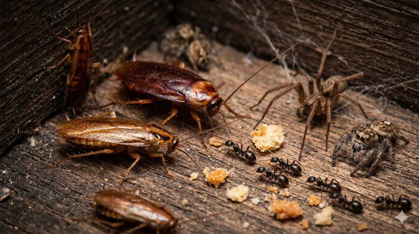 interior and exterior pest control treatment for roaches ants and spiders around Texas home
