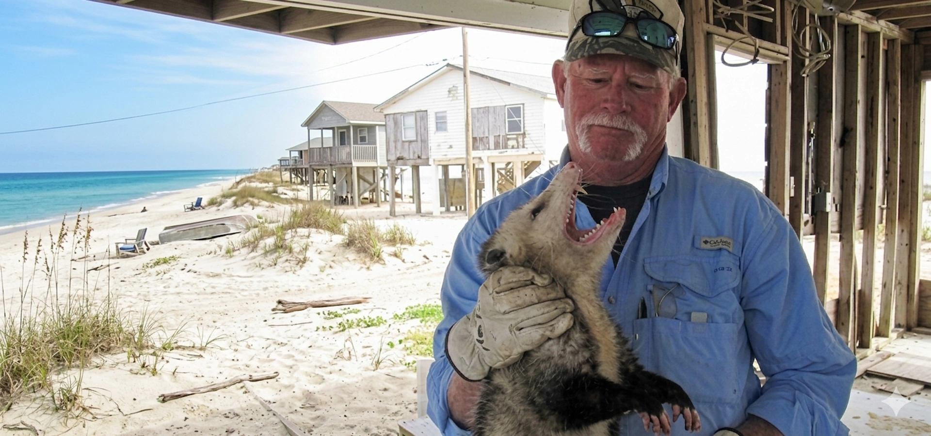 Varmit Busters wildlife removal service truck in Galveston and Houston area