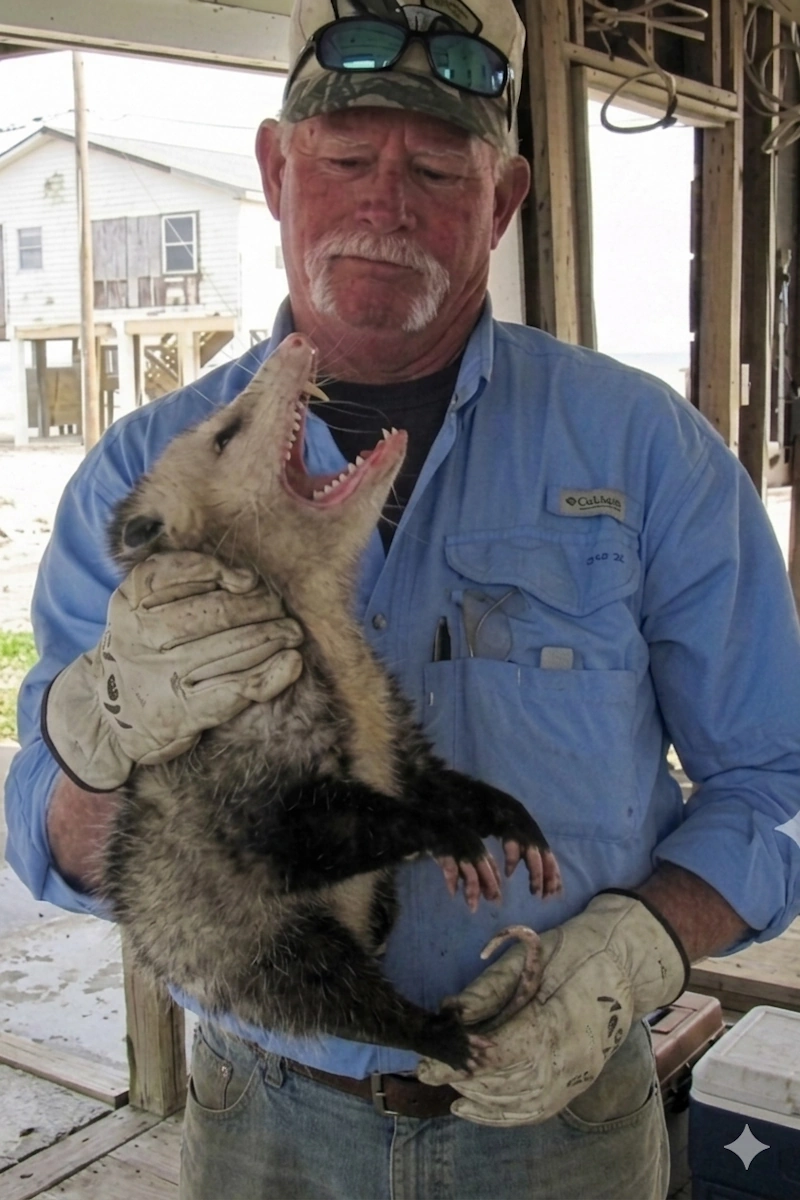 Licensed wildlife trapper with raccoon trap in Galveston and Houston area. Call 281.399.2666
